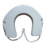 White Horseshoe Lifebuoy +  Grab Line